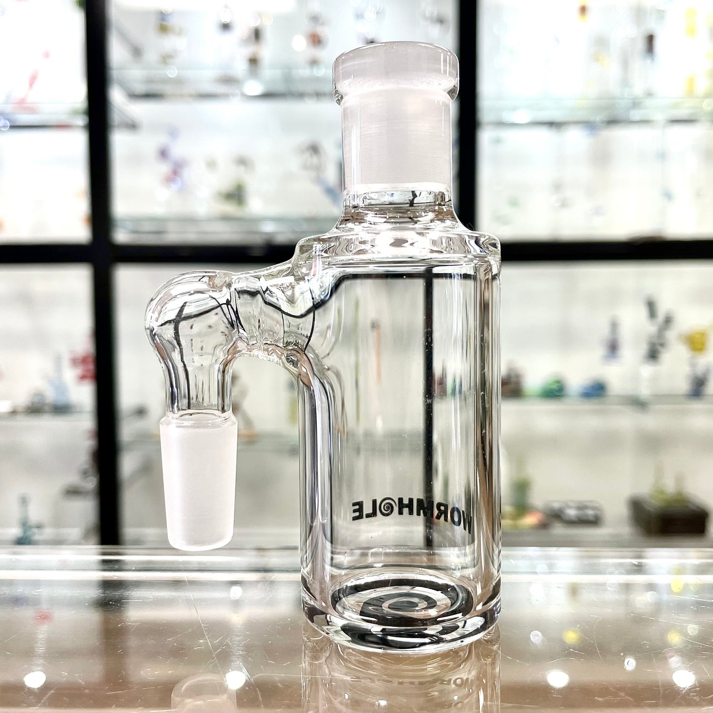 Wormhole 14mm 90 Degree Standard Ash Catcher - Clear