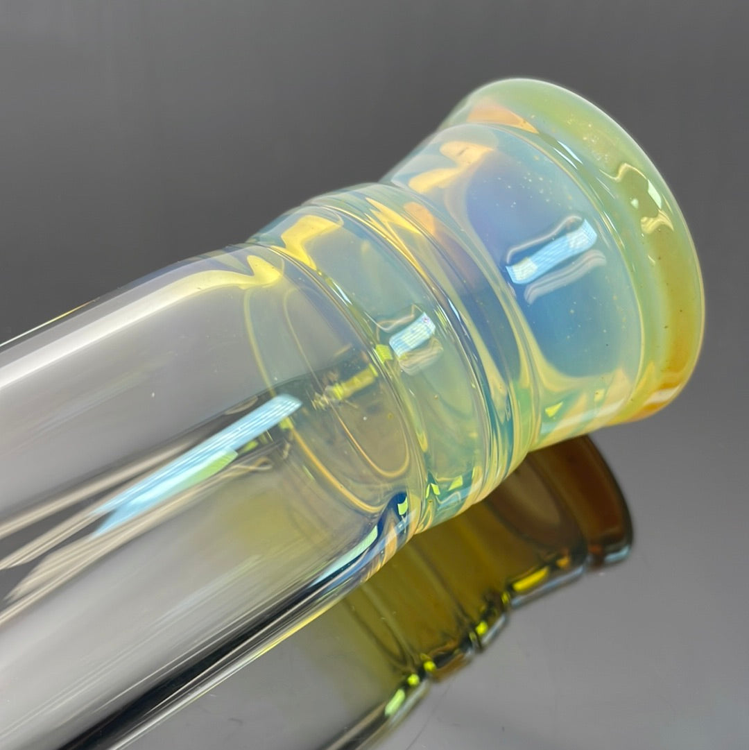 Jesse Who 44mm Fumed Gridcap Tube w/ Breakwater Function - Single Bore w/ Sculpted Mid Section