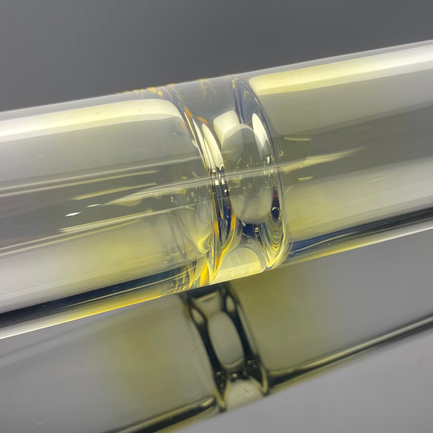 Jamms Natty Perc Straight Tube - Clear w/ Fuming