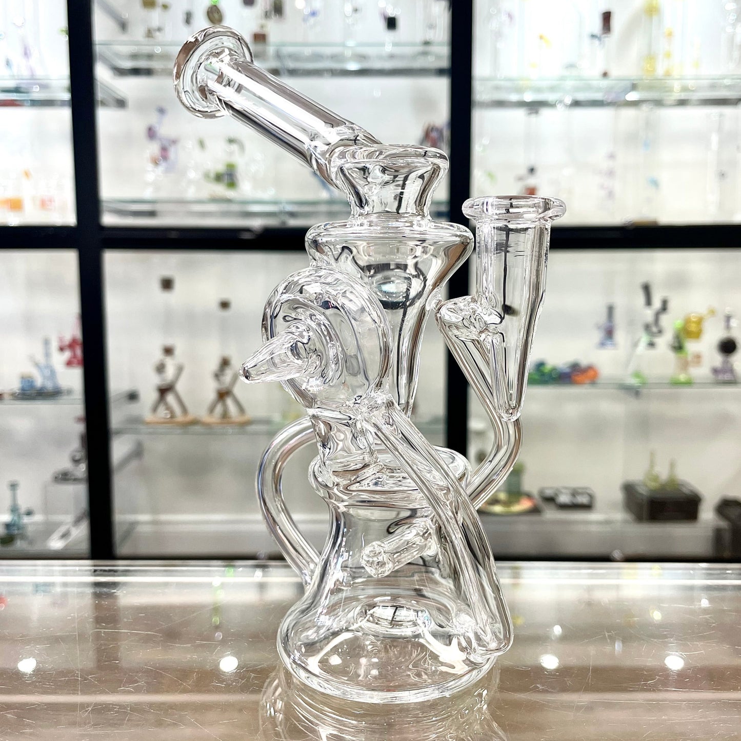 Mimzy Clear Side Scroller Recycler - 14mm