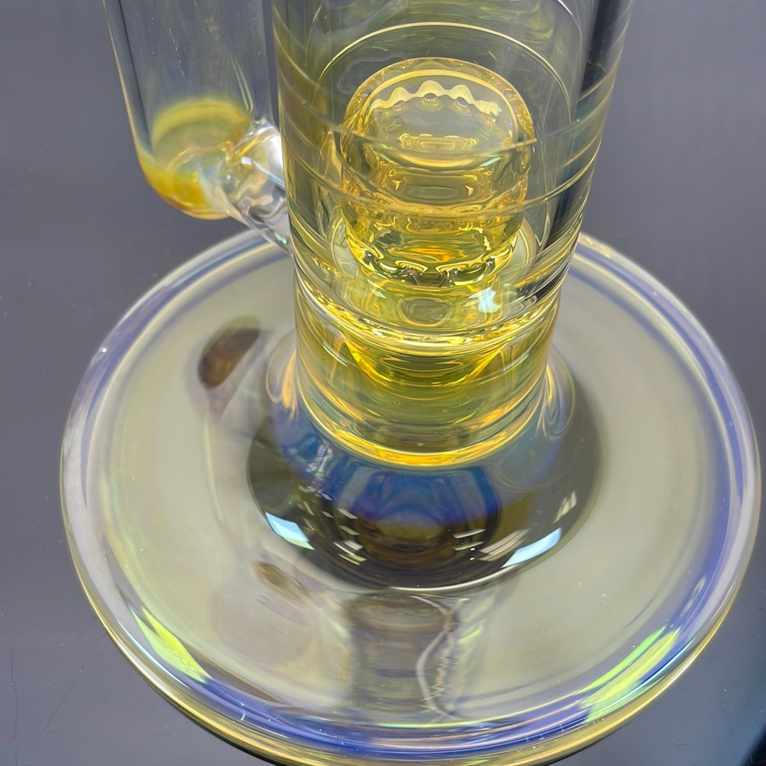 Jesse Who 44mm Fumed Gridcap Tube w/ Breakwater Function - Single Bore w/ Sculpted Mid Section