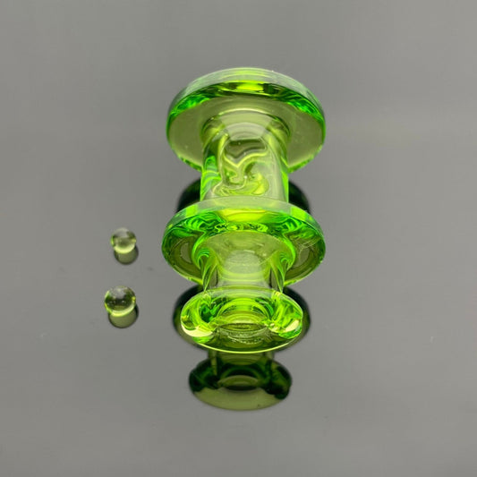 Green Belt Puffco Pivot Spinner Top Set - Import Colour