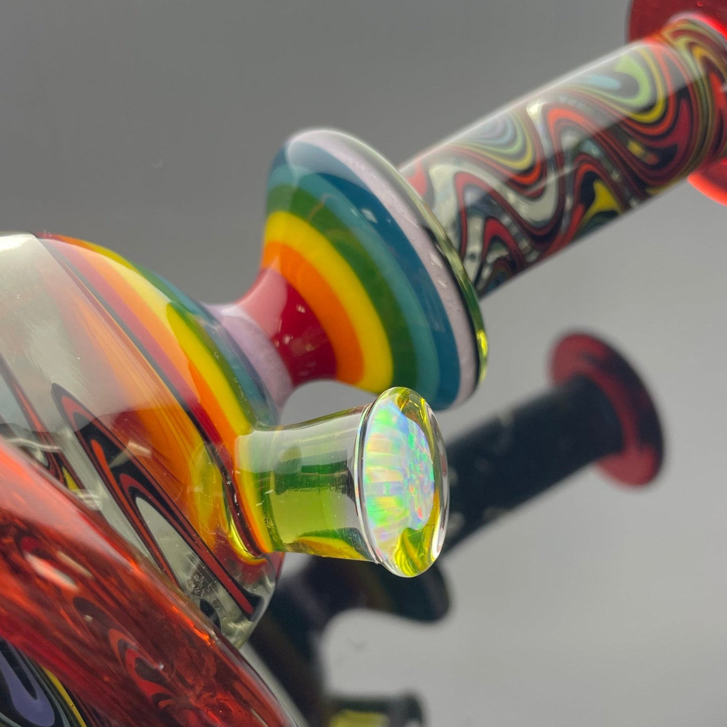 Korey Cotnam Worked Rainbow WigWag Hydracycler w/ Opal Coin