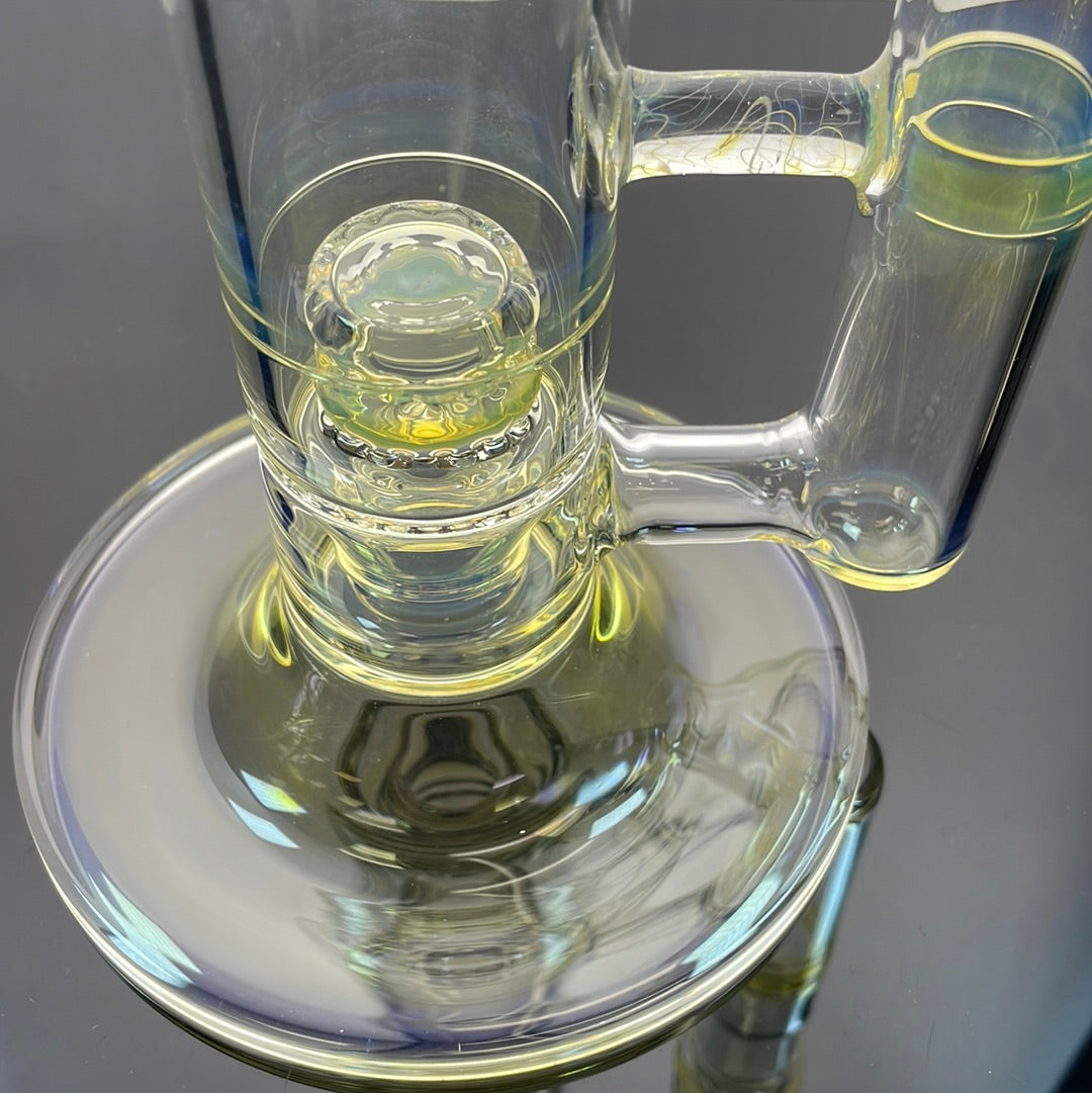 Jesse Who 44mm Fumed Gridcap Tube w/ Breakwater Function - Single Bore w/ Narrowed Midsection