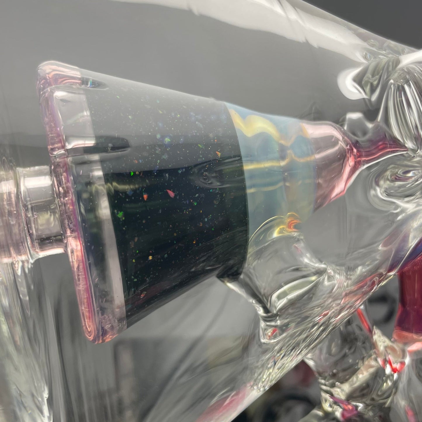 Discobox Colour Accented Fixed Double Recycler Beaker - Space Fume & Crushed Opal #1