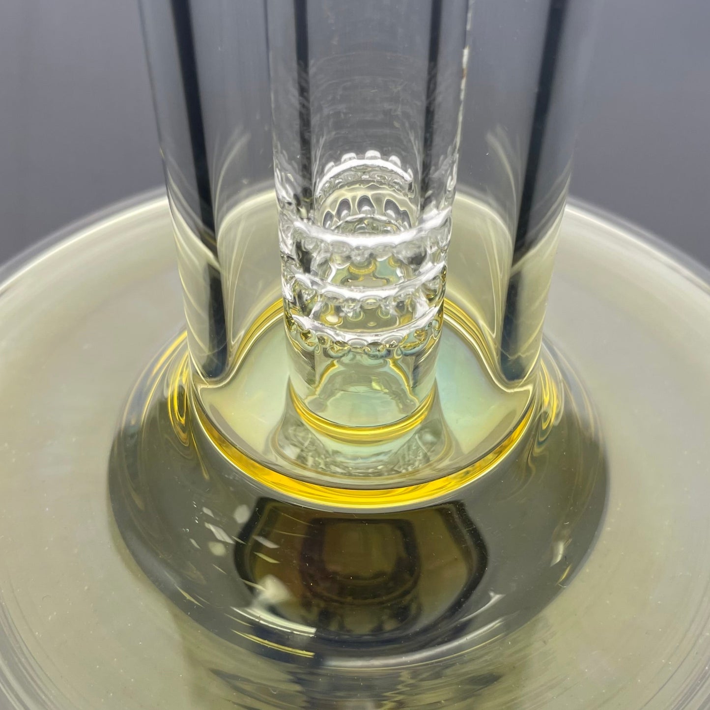 Jamms Straight Tube w/ 360° Pillar Perc - Clear w/ Fuming