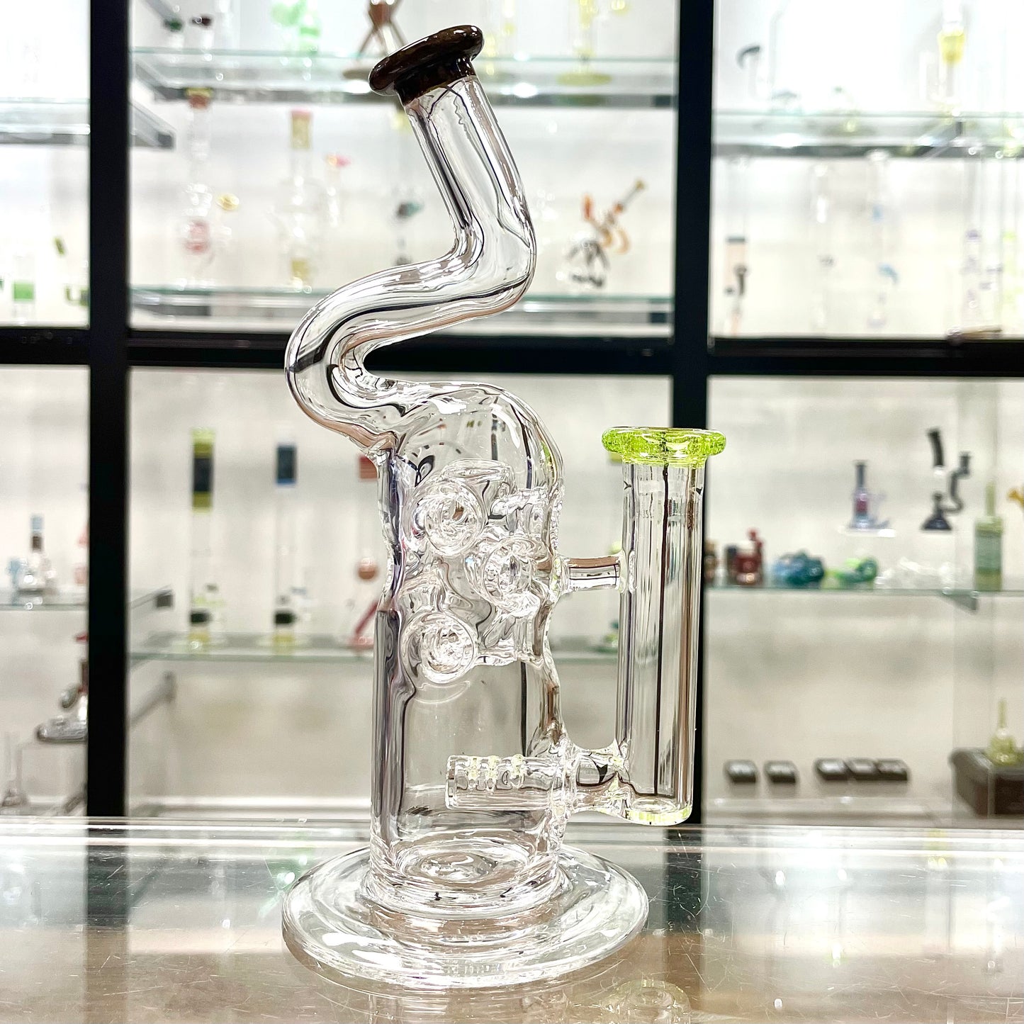 Mimzy Colour Accented Fab Rig w/ Bent Neck - 14mm