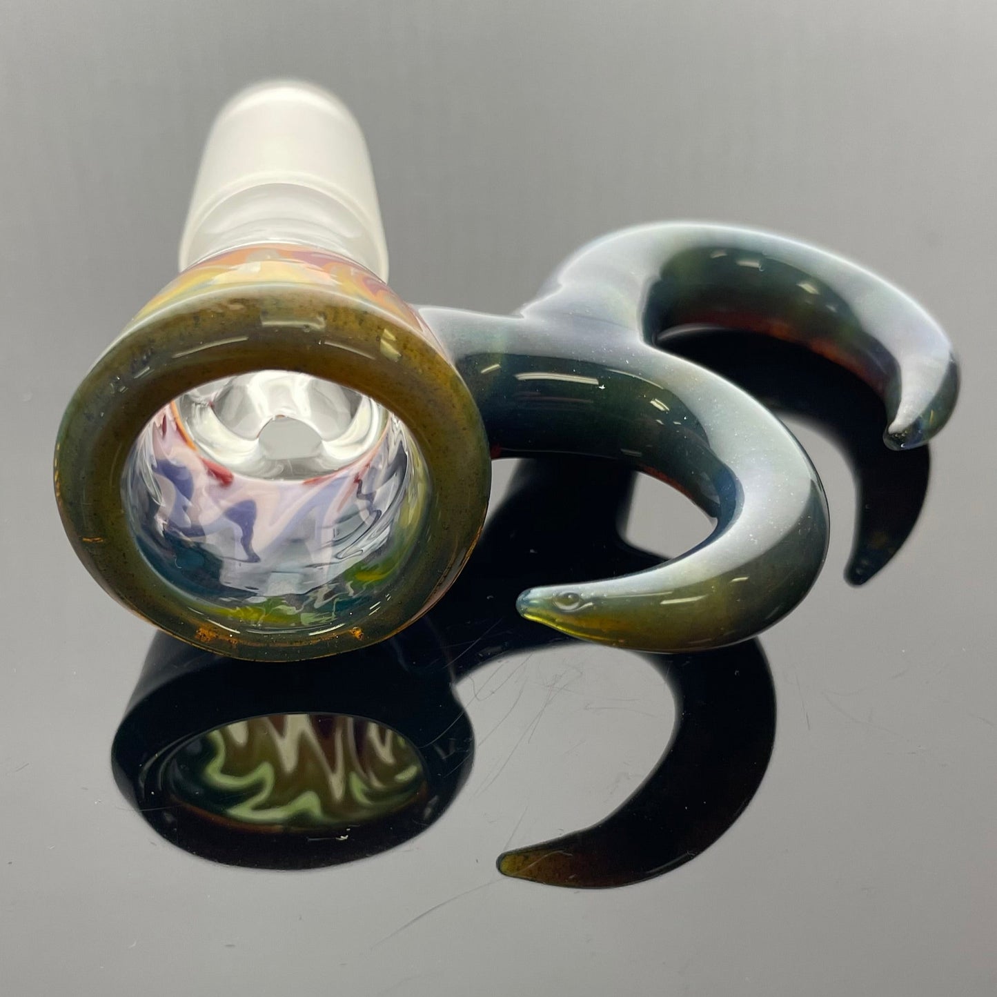Gump Glass Bowl 1/1 2 Horn 18mm 4 Hole - #40