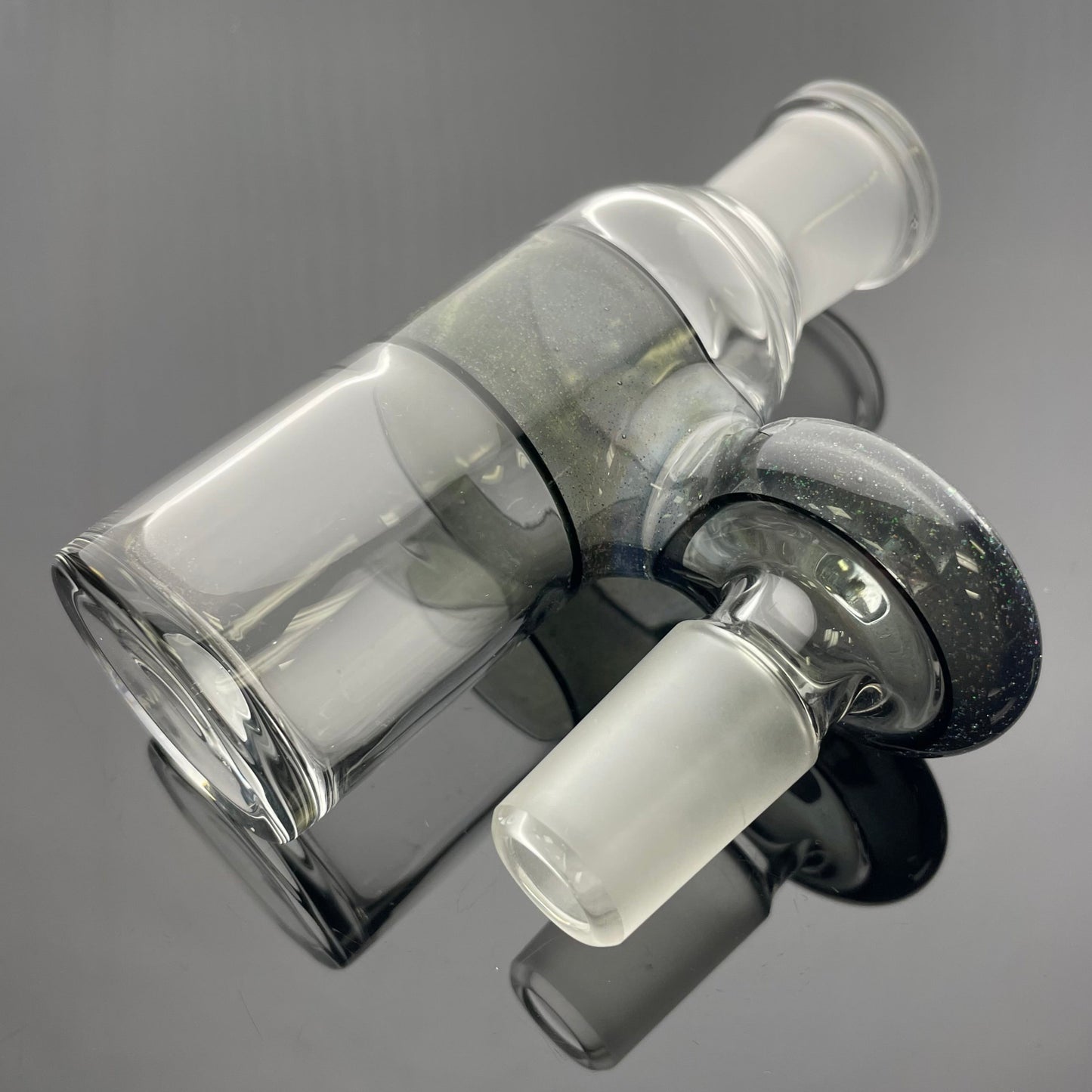 JHoney 18mm 90 Dry Ash Catcher - Crushed Opal w/ Opal