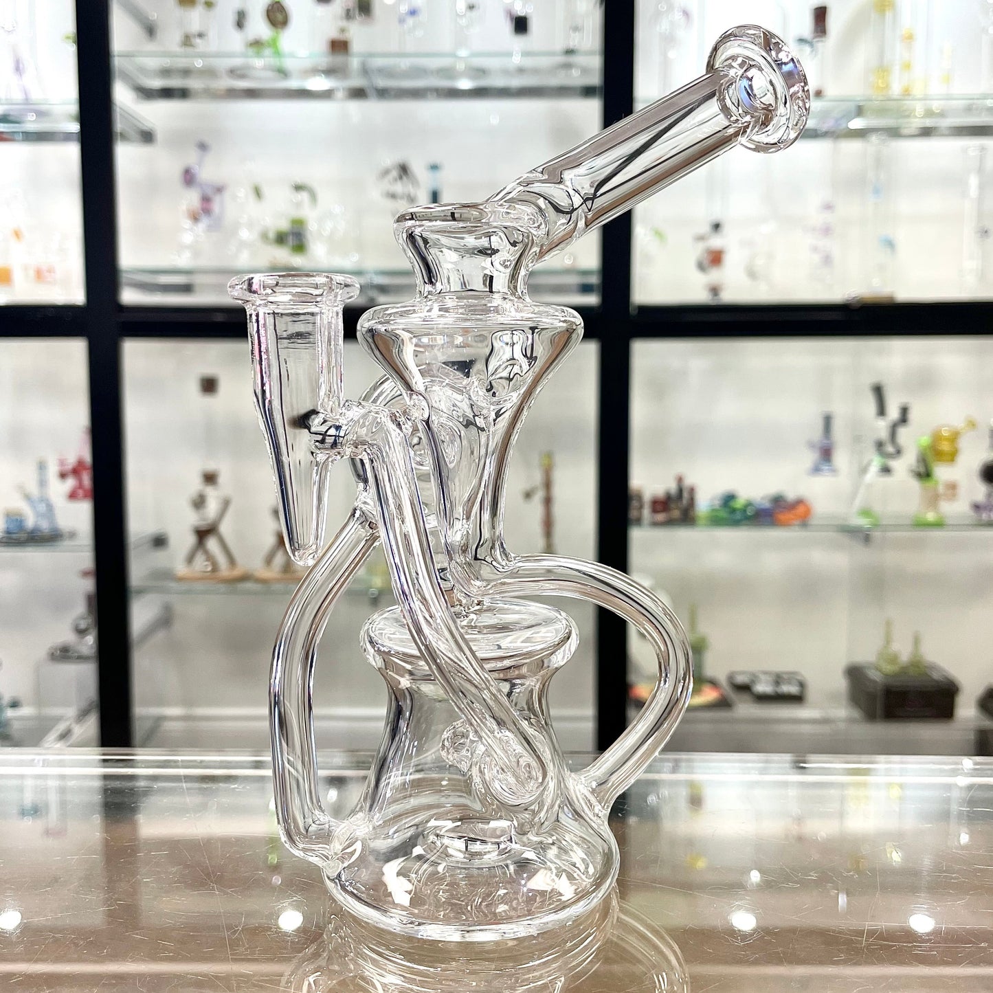 Mimzy Clear Side Scroller Recycler - 14mm