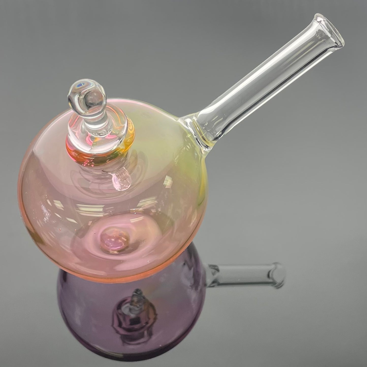Errlectric Dave Special Edition Happle Hash Pipe - Gold Fume on Clear #1