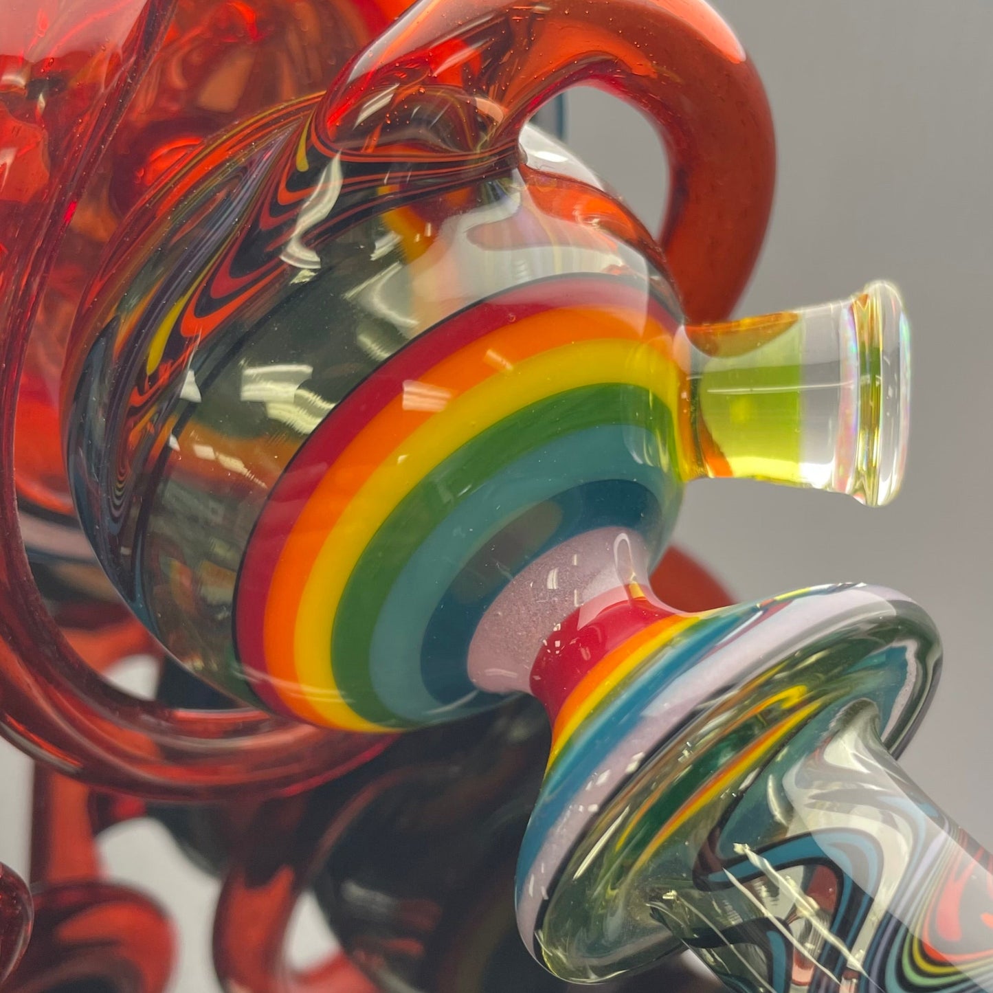 Korey Cotnam Worked Rainbow WigWag Hydracycler w/ Opal Coin