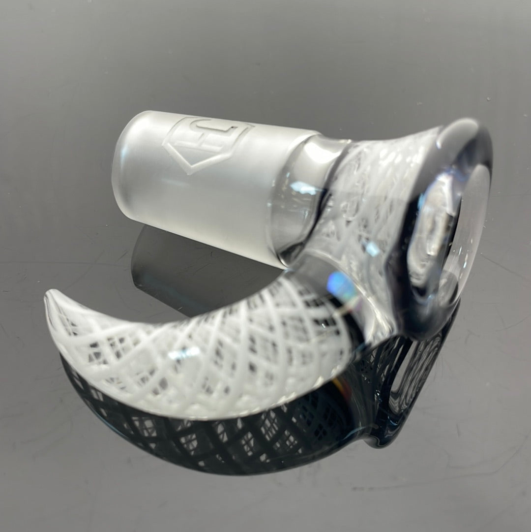 Jhoney 15.5" Dual Retti Perc Tube w/ Retti Splash Guard - Star White