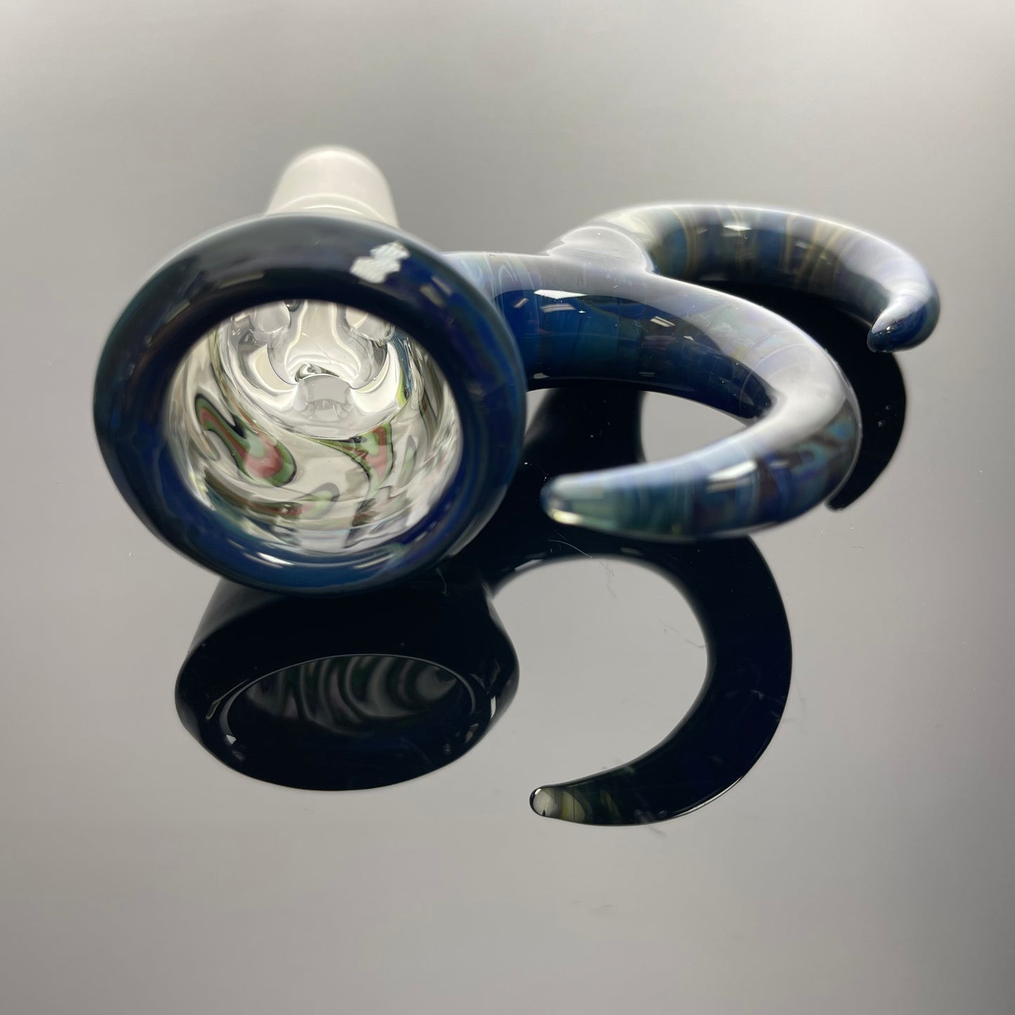 Gump Glass Bowl 1/1 2 Horn 14mm 3 Hole - #41