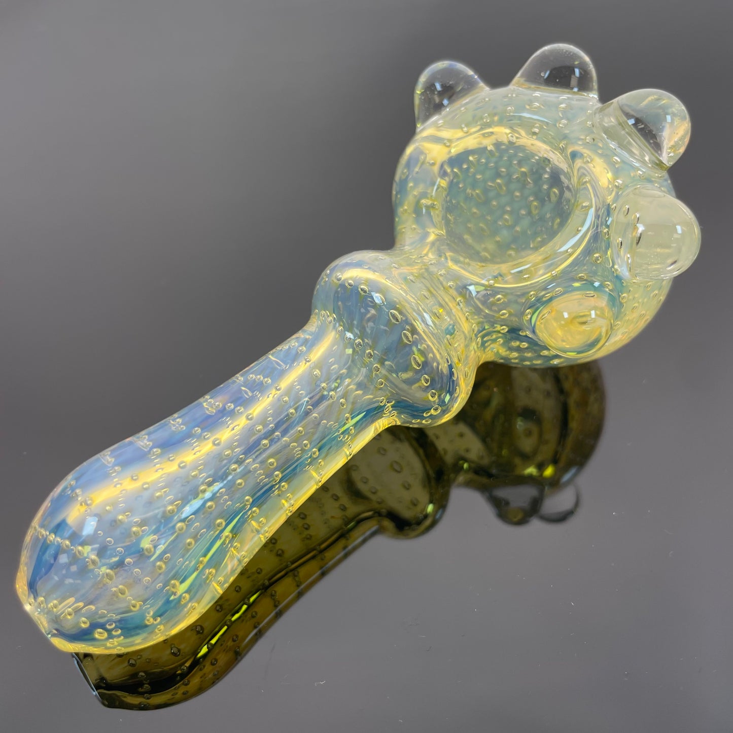 Pulsar Matrix Portal 4" Bubbles Spoon Glass Hand Pipe