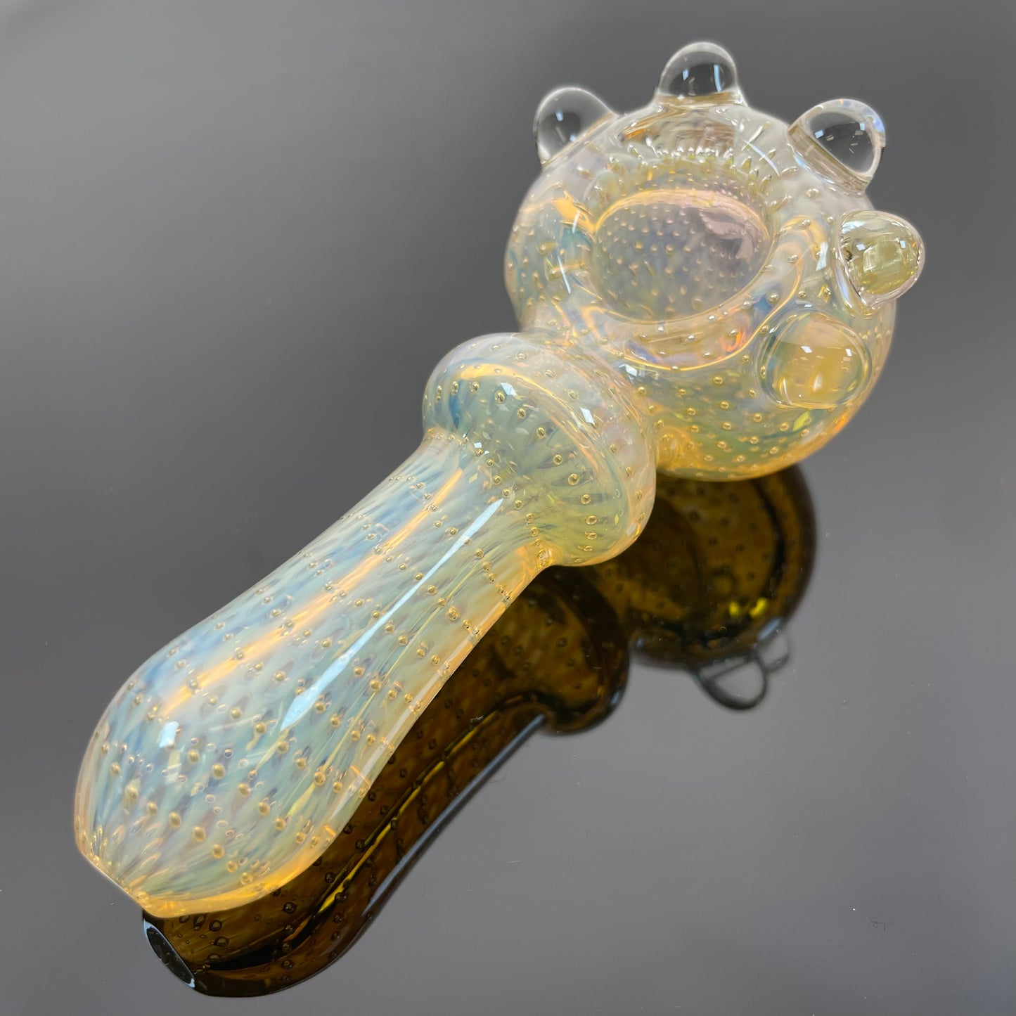 Pulsar Matrix Portal 4" Bubbles Spoon Glass Hand Pipe