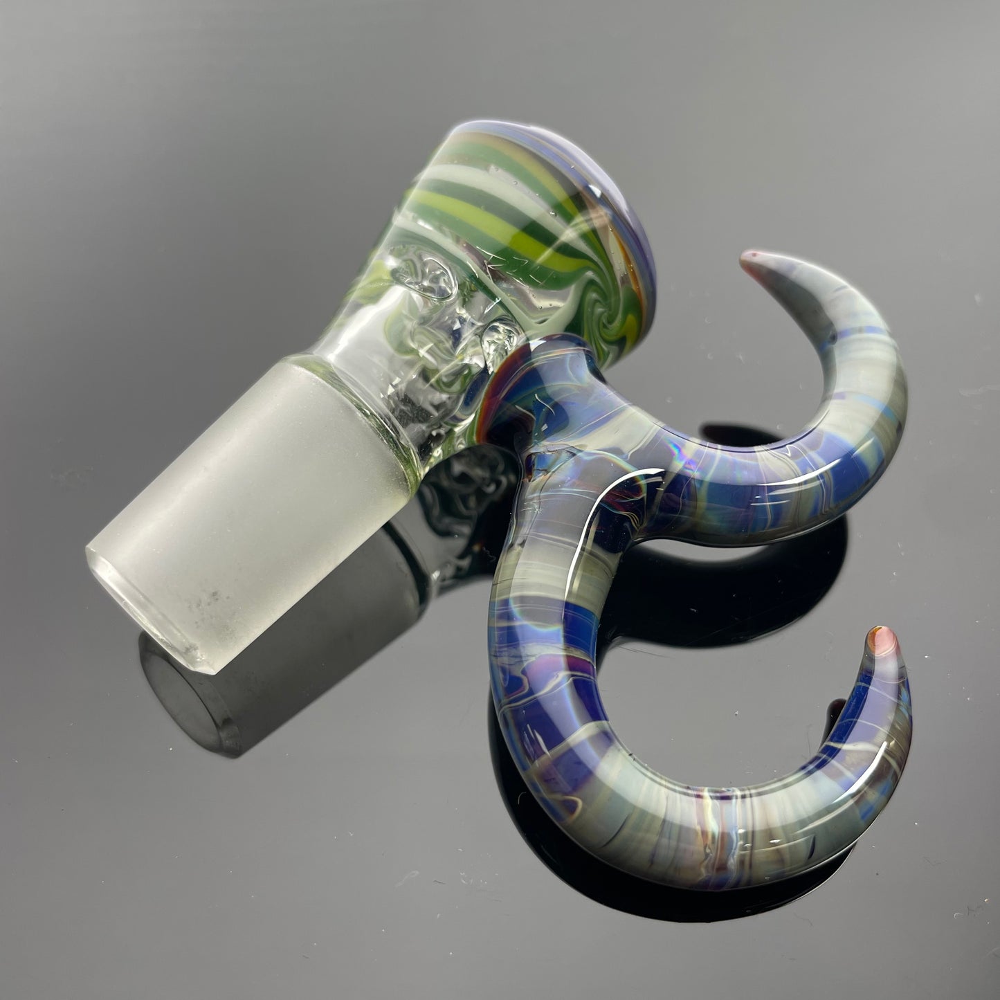 Gump Glass Bowl 1/1 2 Horn 18mm 4 Hole - #43