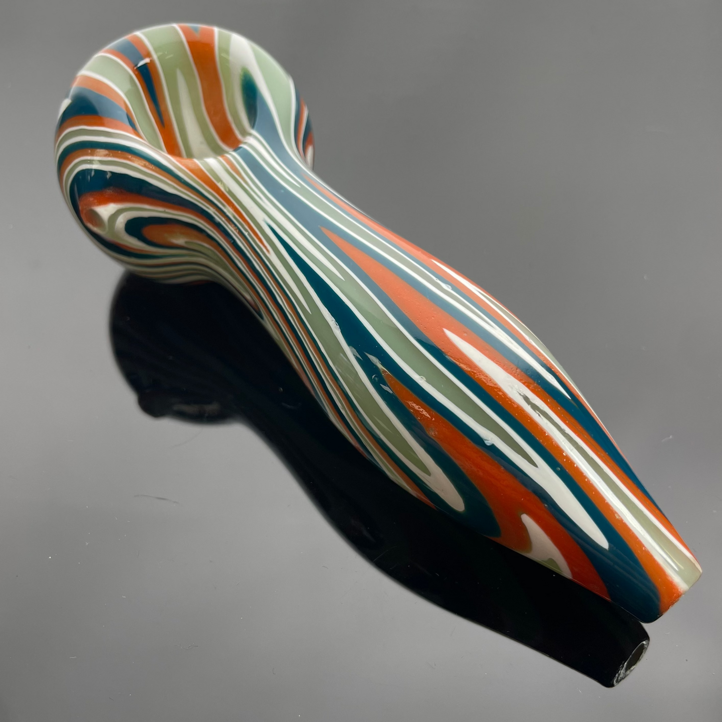 Unbranded 5" Eternal Flame Glass Hand Pipe - Various Colours