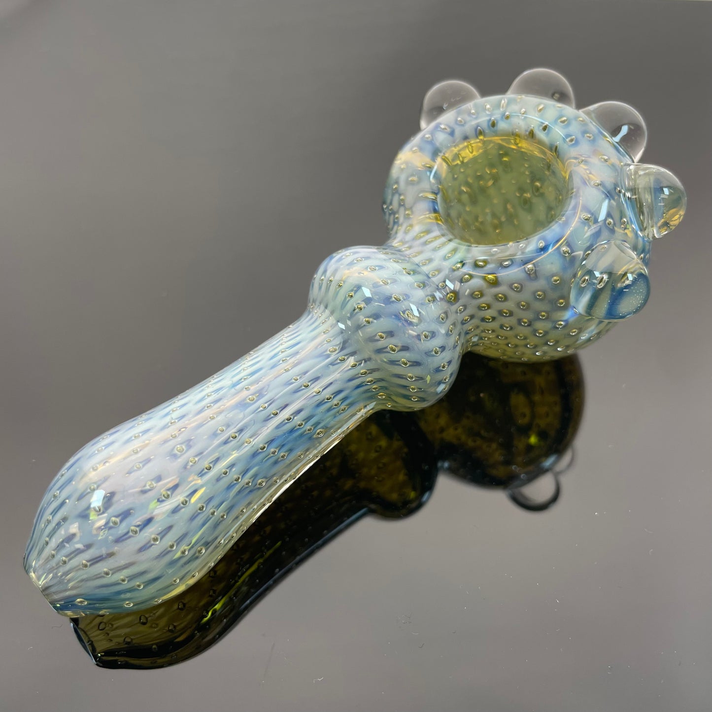 Pulsar Matrix Portal 4" Bubbles Spoon Glass Hand Pipe