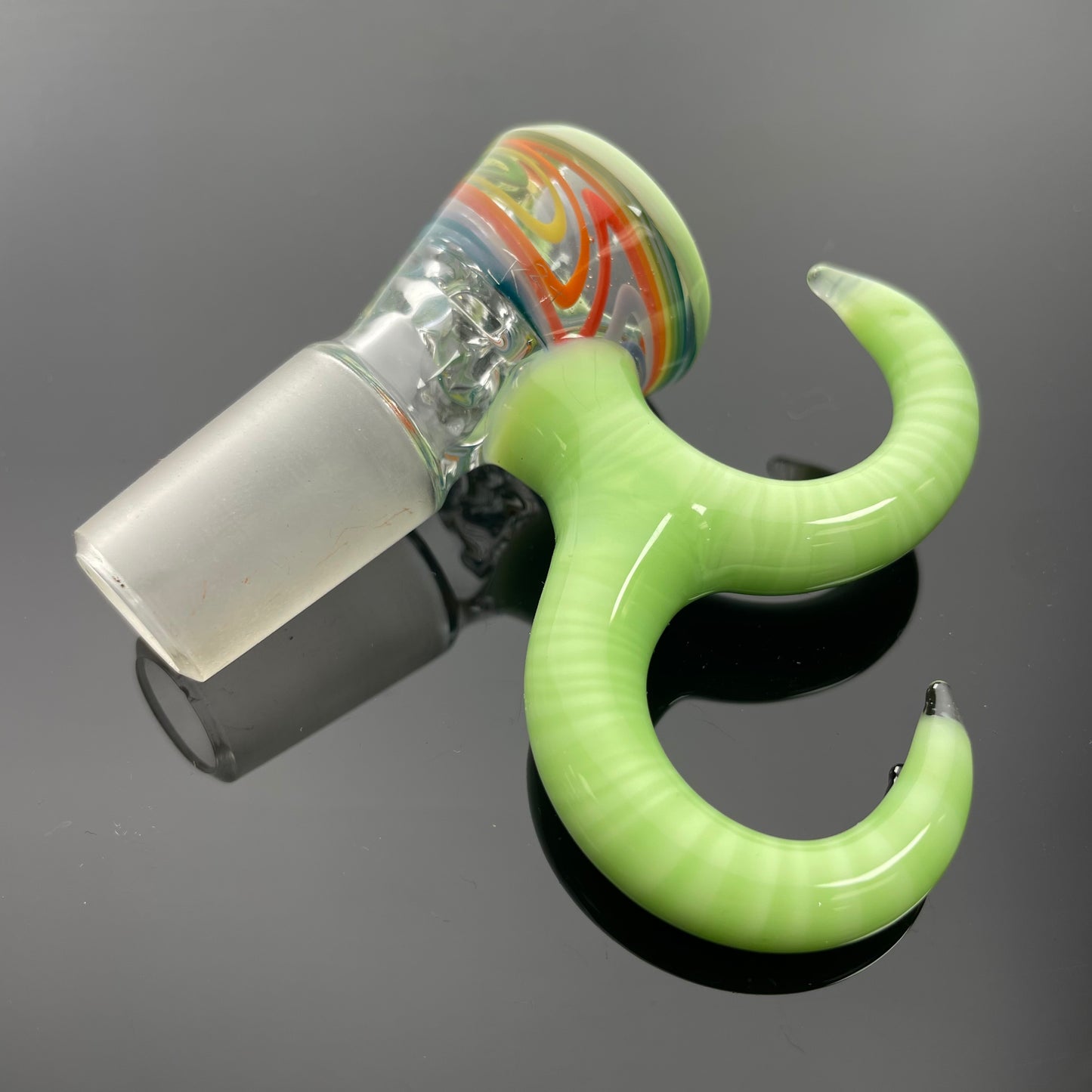 Gump Glass Bowl 1/1 2 Horn 18mm 4 Hole - #42