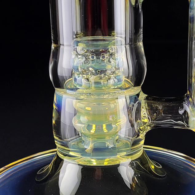 Jesse Who 44mm Fumed Gridcap Tube w/ Breakwater Function - Single Bore w/ Sculpted Mid Section