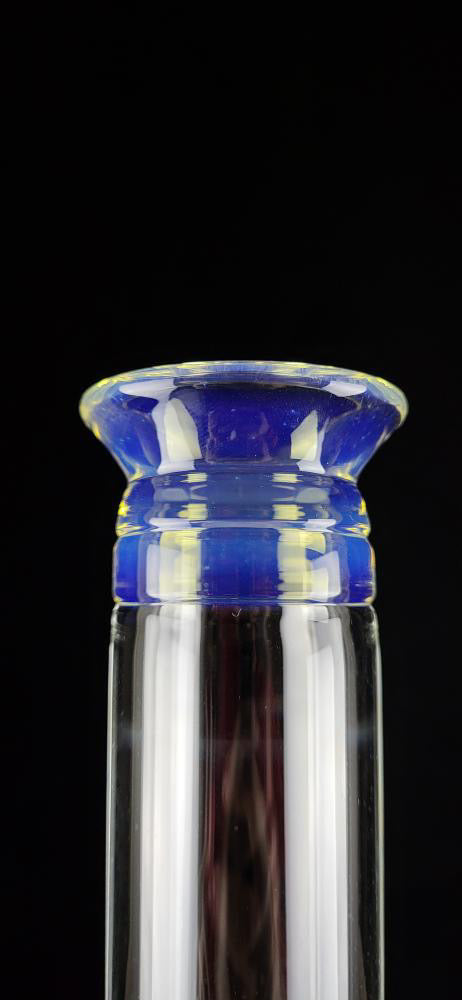 Jesse Who 44mm Fumed Gridcap Tube w/ Breakwater Function - Single Bore w/ Narrowed Midsection