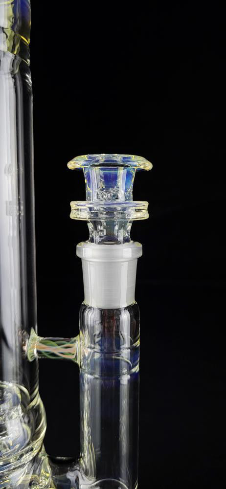 Jesse Who 44mm Fumed Gridcap Tube w/ Breakwater Function - Single Bore w/ Narrowed Midsection
