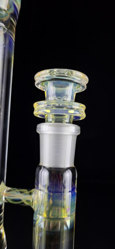 Jesse Who 44mm Fumed Gridcap Tube w/ Breakwater Function - Single Bore w/ Sculpted Mid Section
