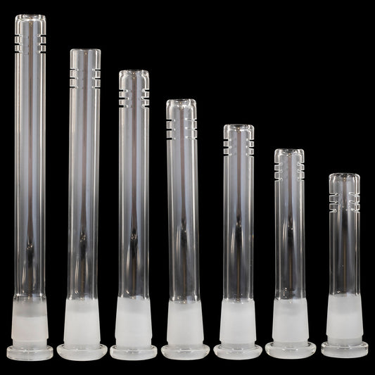 Clear 18mm-14mm Open Ended Diffused Downstem -