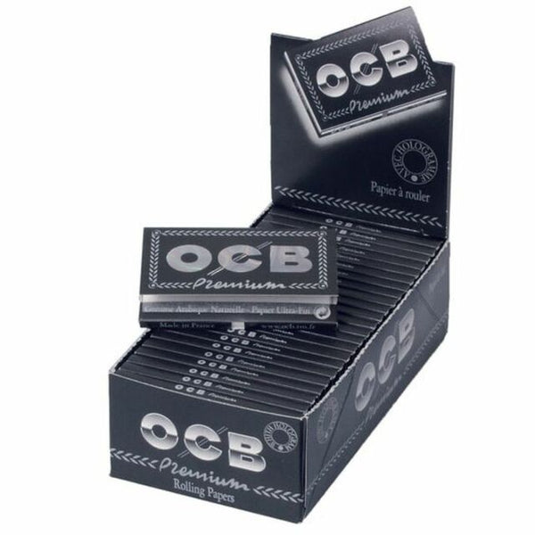 OCB Black Premium Single Wide Double Window 100 Pack