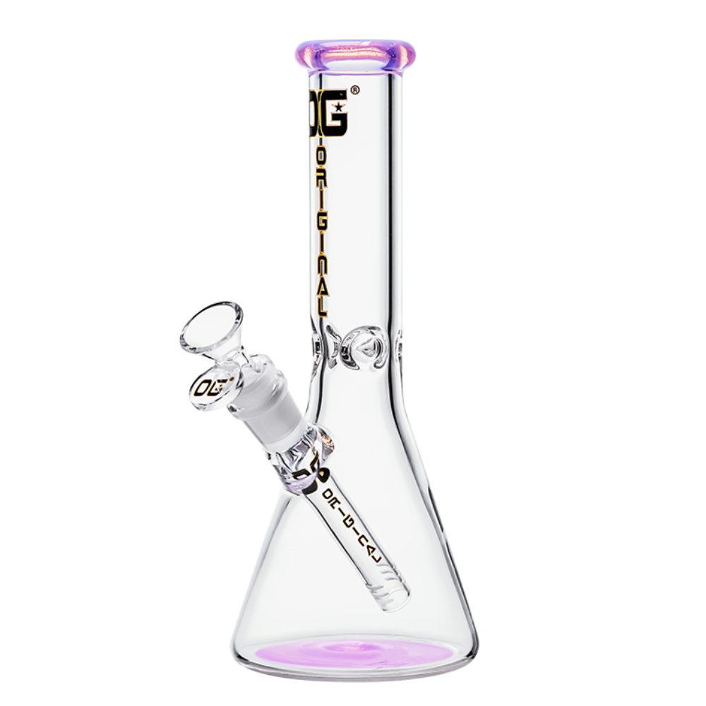 OG Original 10" 4mm Colour Accented Beaker - Various Colours