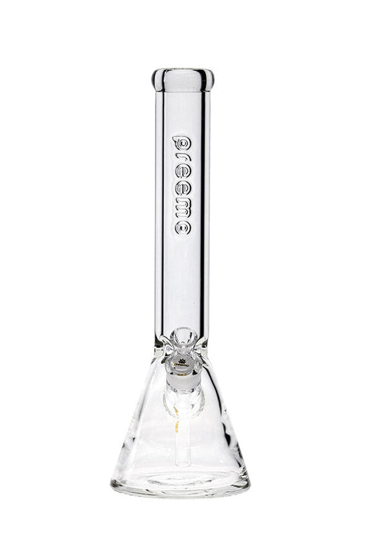 Preemo 16" 9mm Clear Beaker w/ Embossed Logo