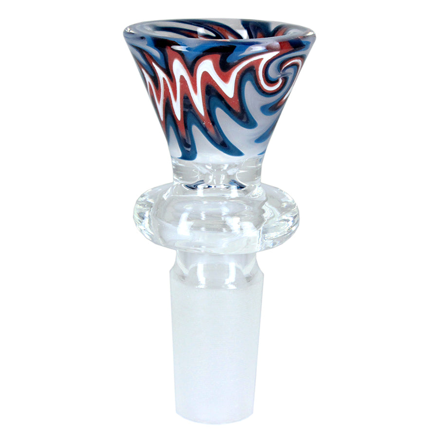 Unbranded 14mm Swirl Bowl - Various Colours