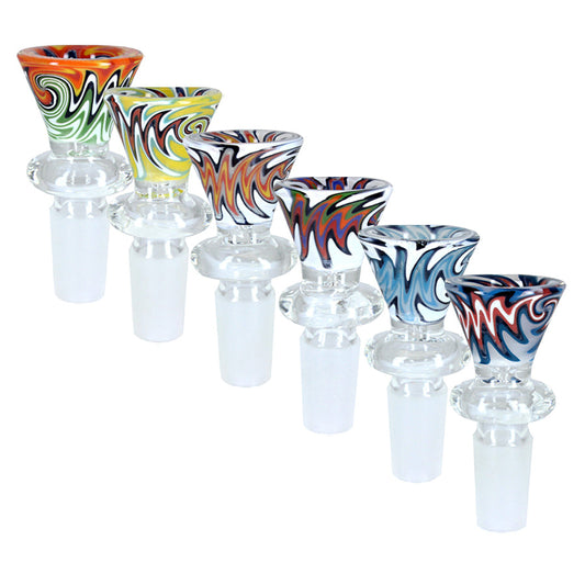 Unbranded 14mm Swirl Bowl - Various Colours