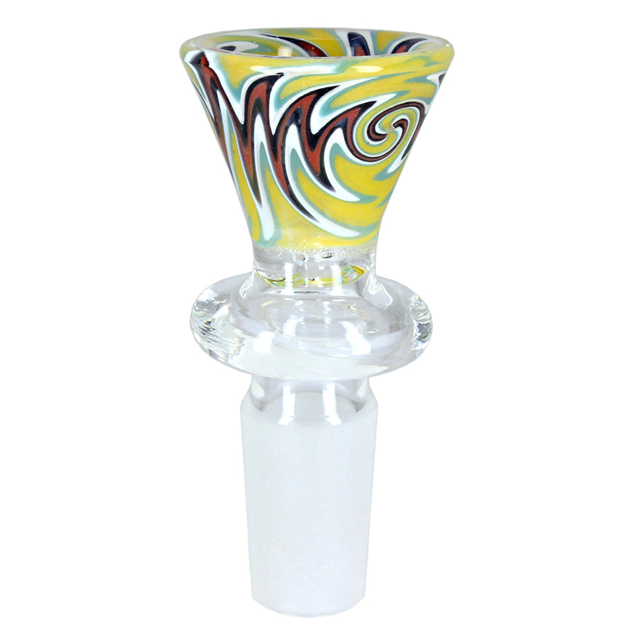 Unbranded 14mm Swirl Bowl - Various Colours