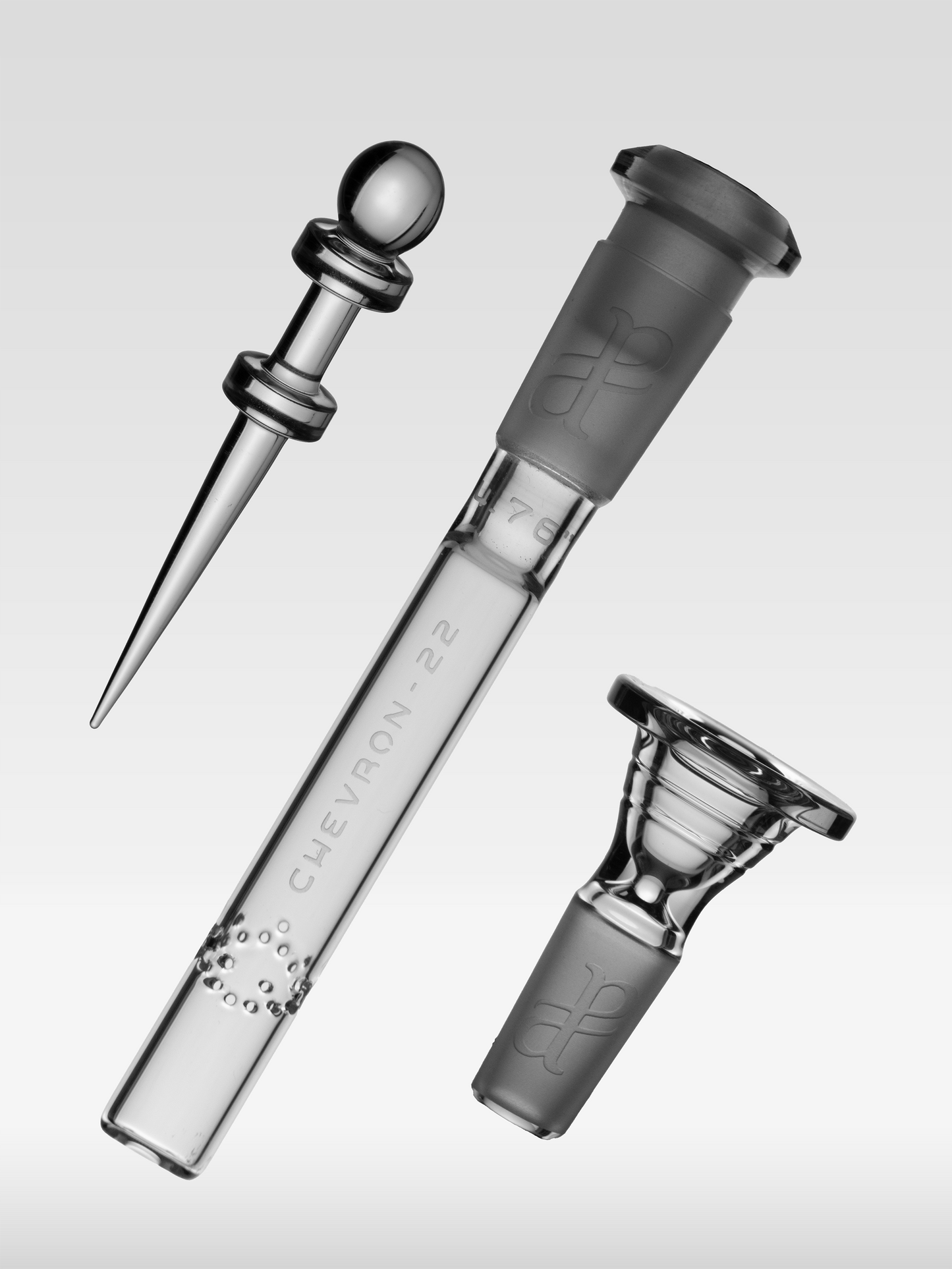 Pending Approval 38mm Beaker w/ Chevron Downstem #8