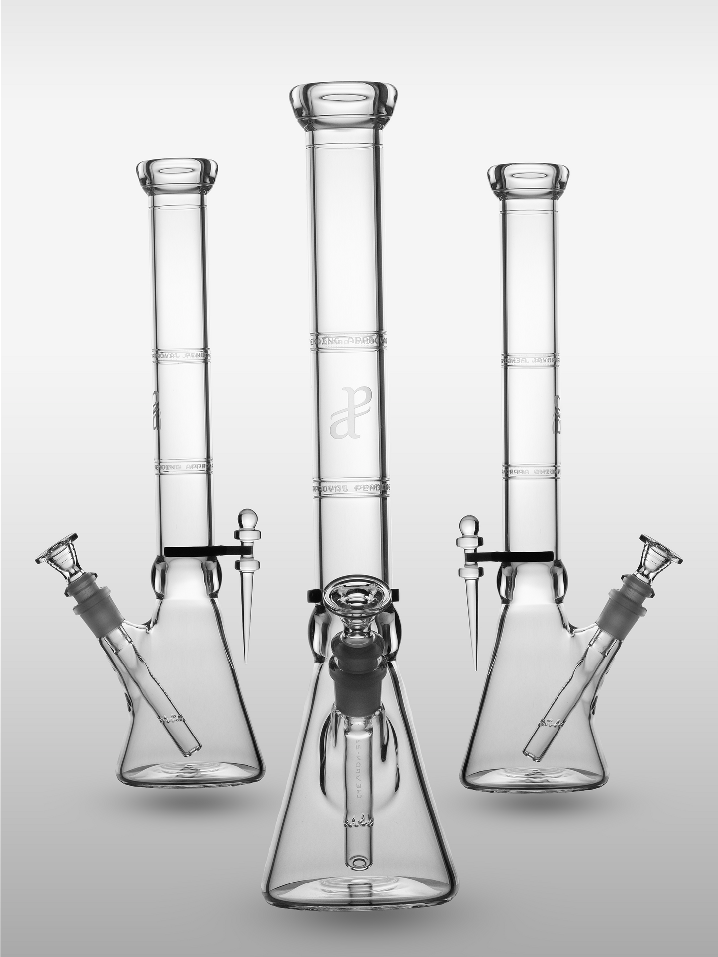 Pending Approval 38mm Beaker w/ Chevron Downstem #8