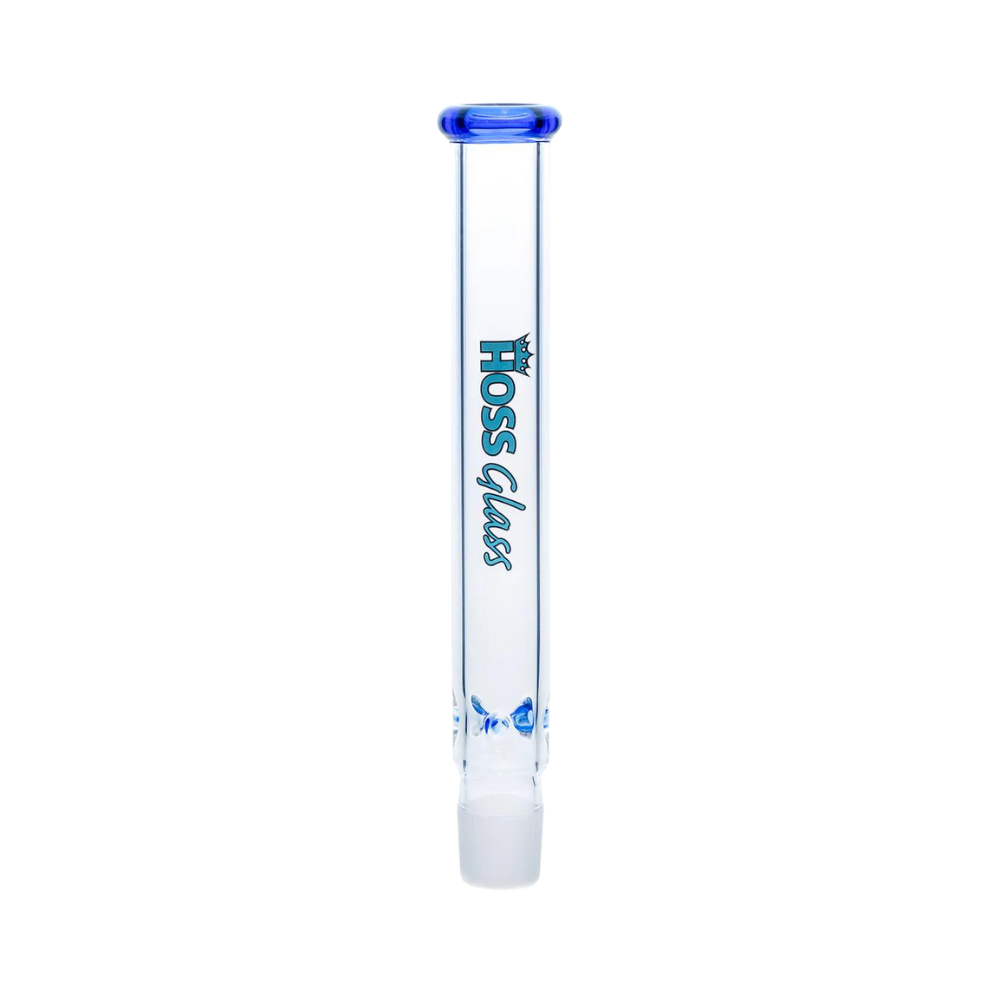 Hoss 7mm 14" Build-a-Bong Top - Light Blue Logo