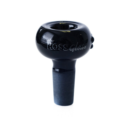 Hoss Glass 18mm Full Colour Super Thick Bowl - Black