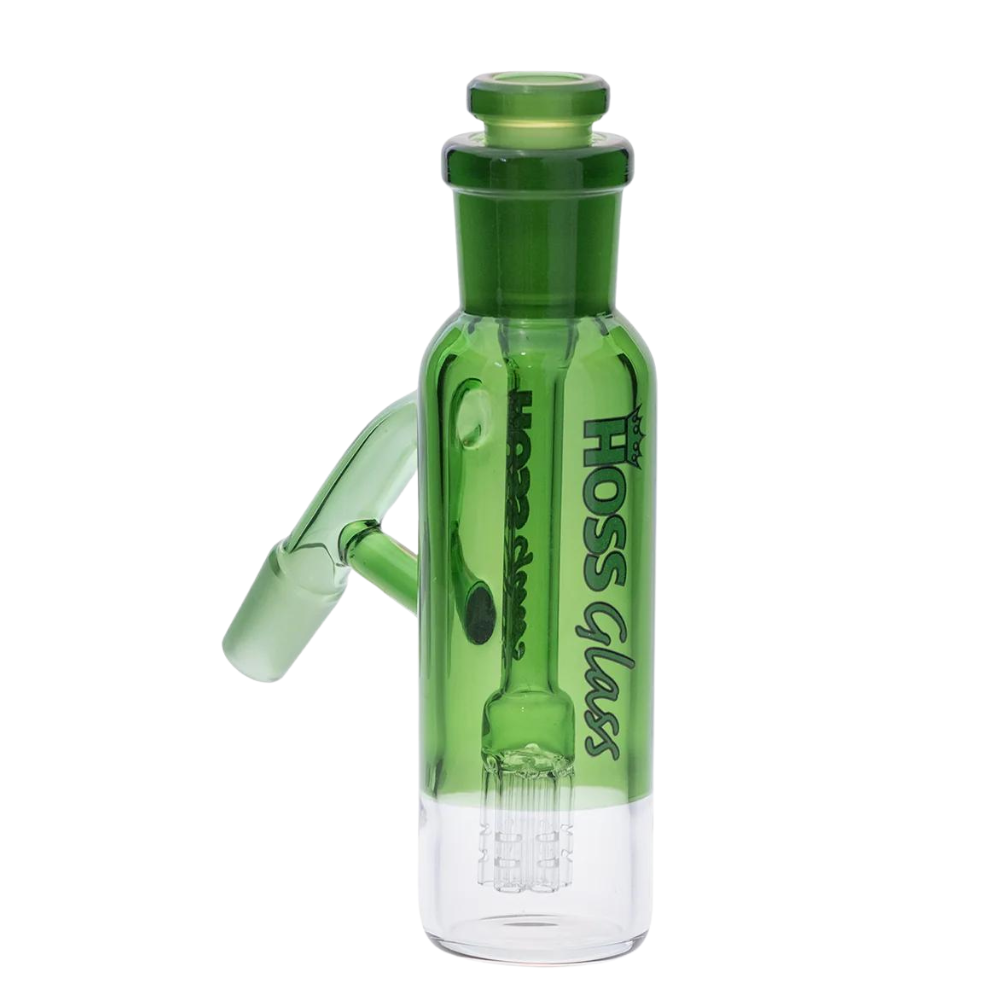 Hoss 5.5" 14mm 45 Degree Ash Catcher w/ 6 - Arm Diffuser & Colour Accents