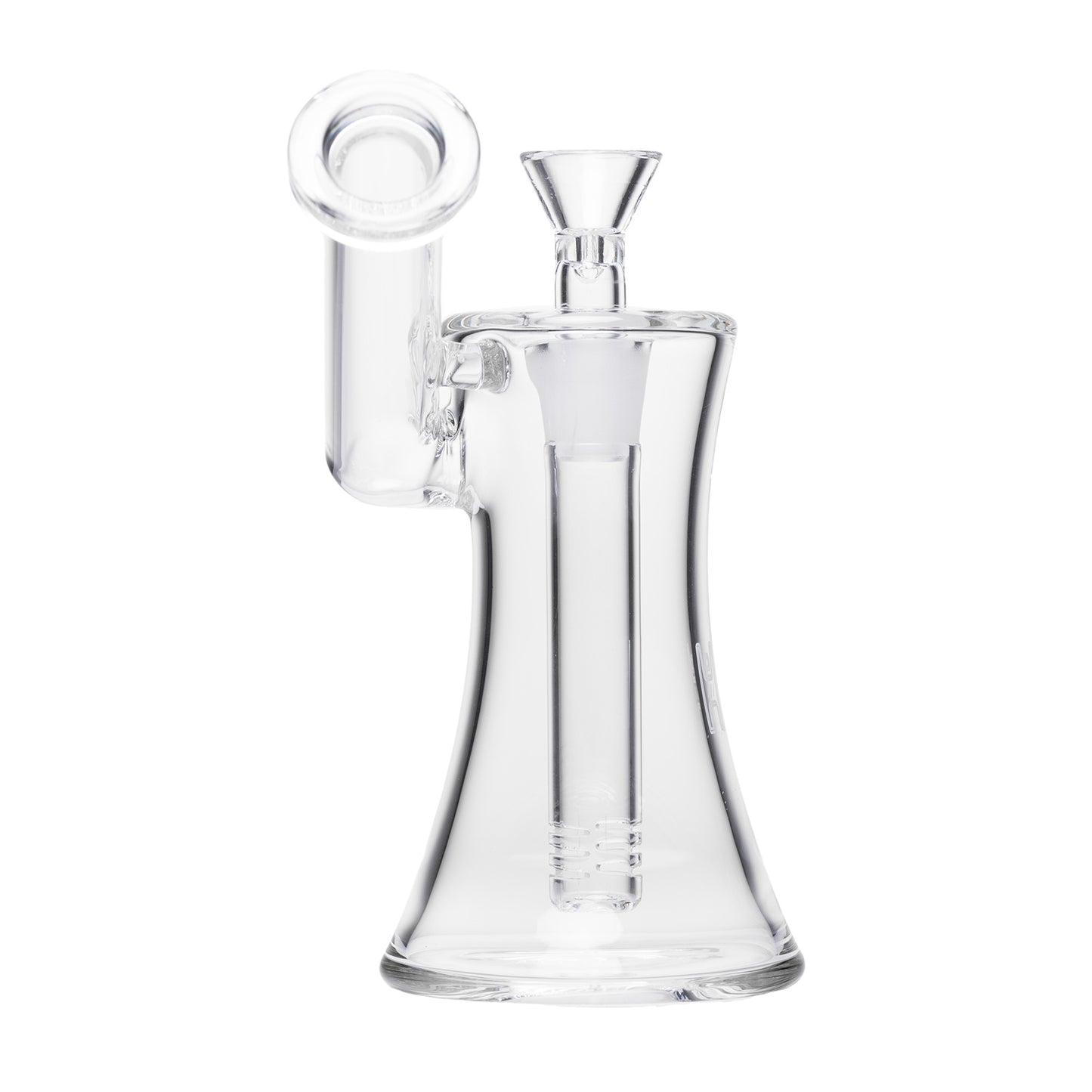Human Grade 6" Hourglass Sidecar Bubbler - Clear