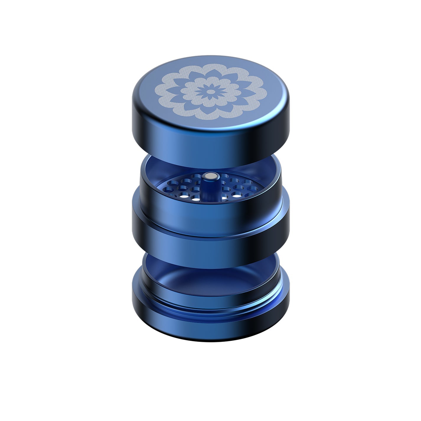Flower Mill Next-Gen Standard Grinder 2.5" - Blue