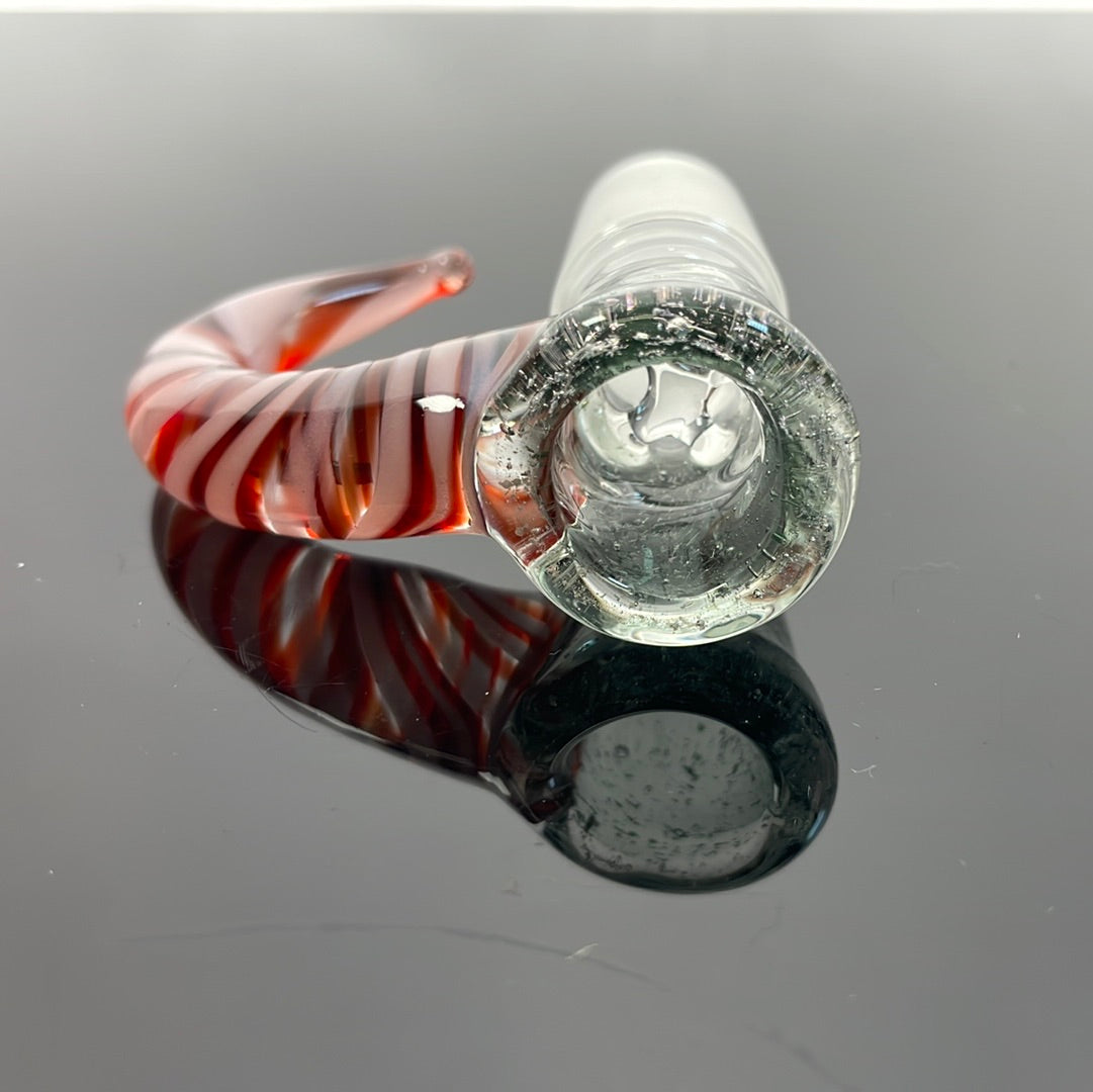 Shine 18mm 4 hole Worked Horn Bowl w/ Dichro