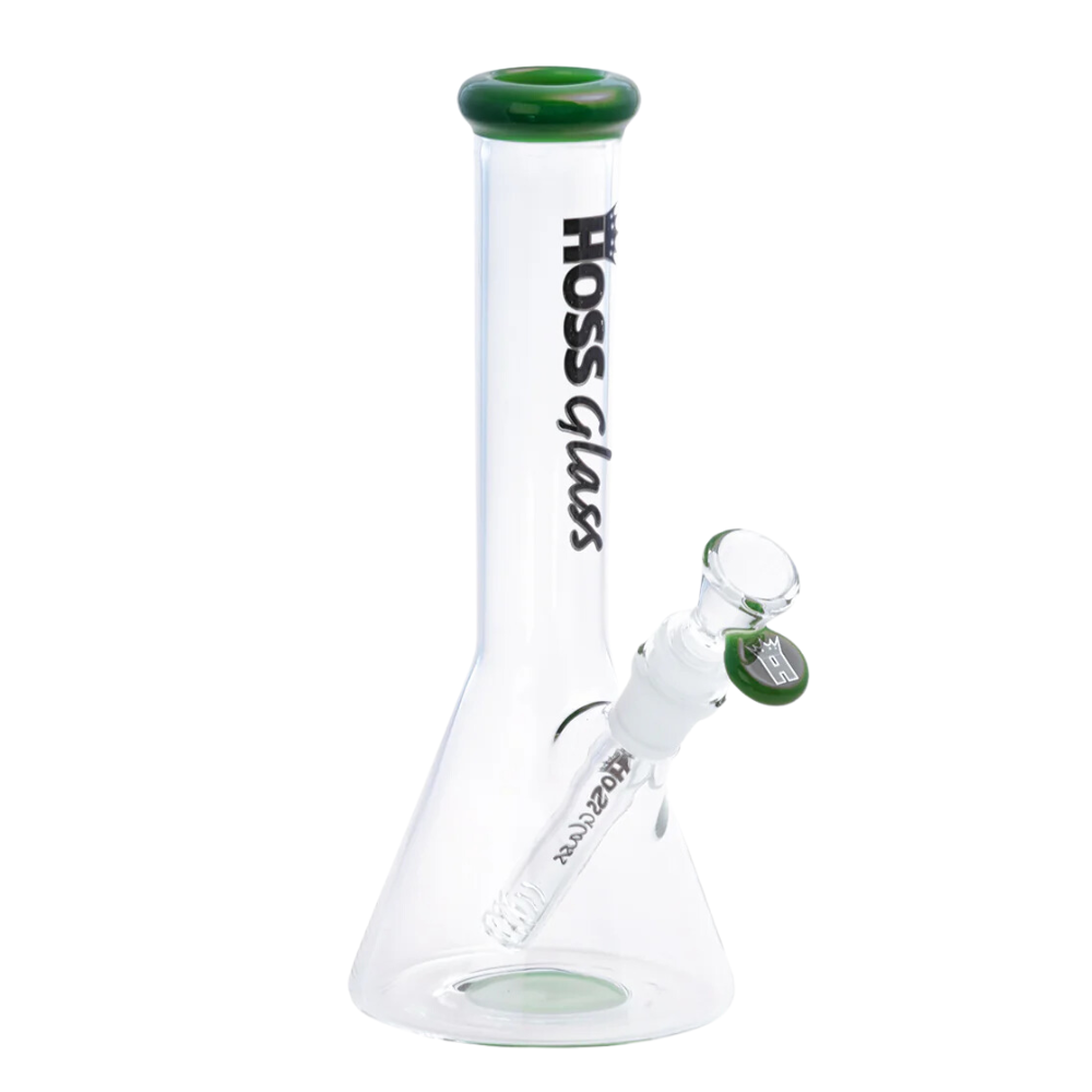 Hoss Glass 9" Mini Beaker - Various Colours