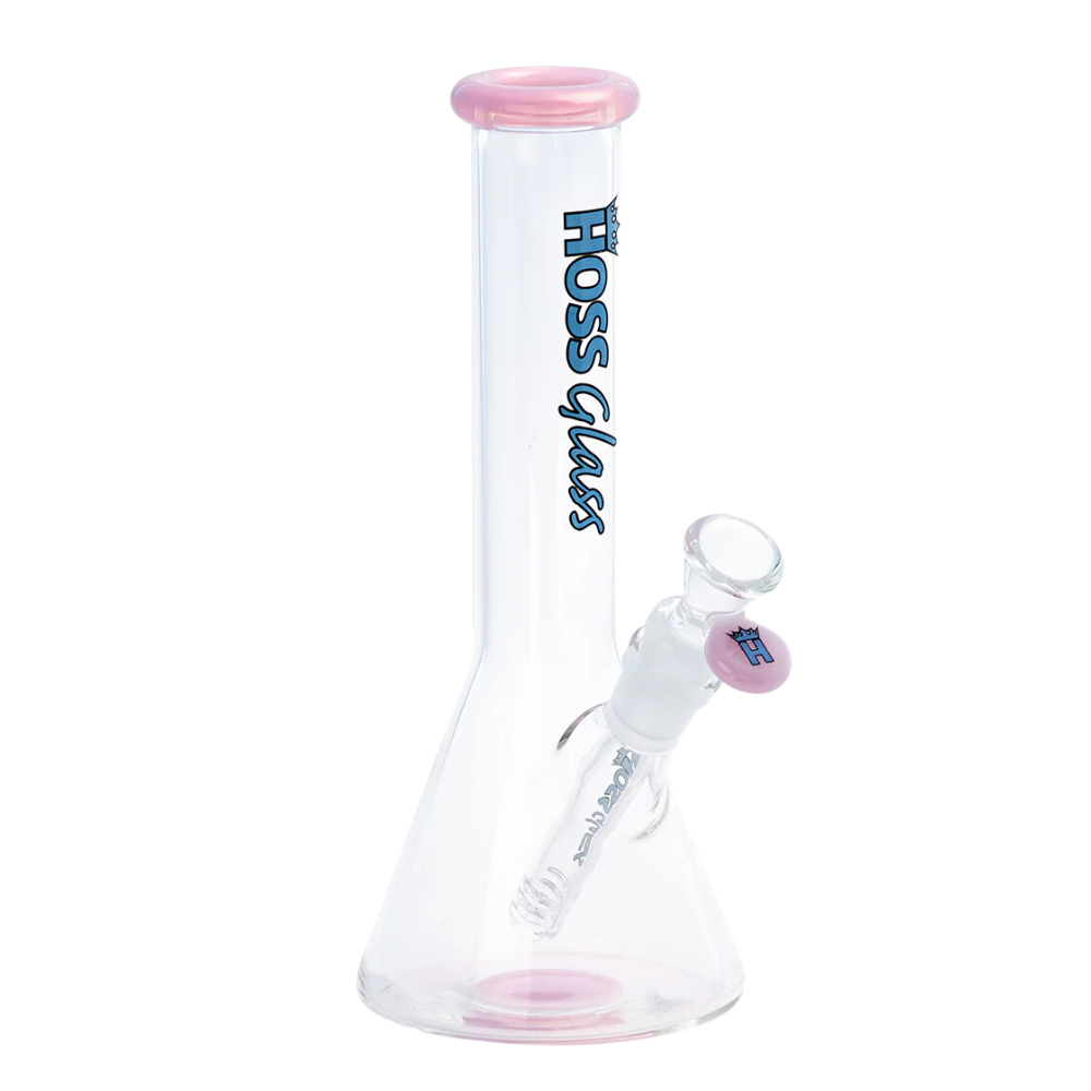 Hoss Glass 9" Mini Beaker - Various Colours