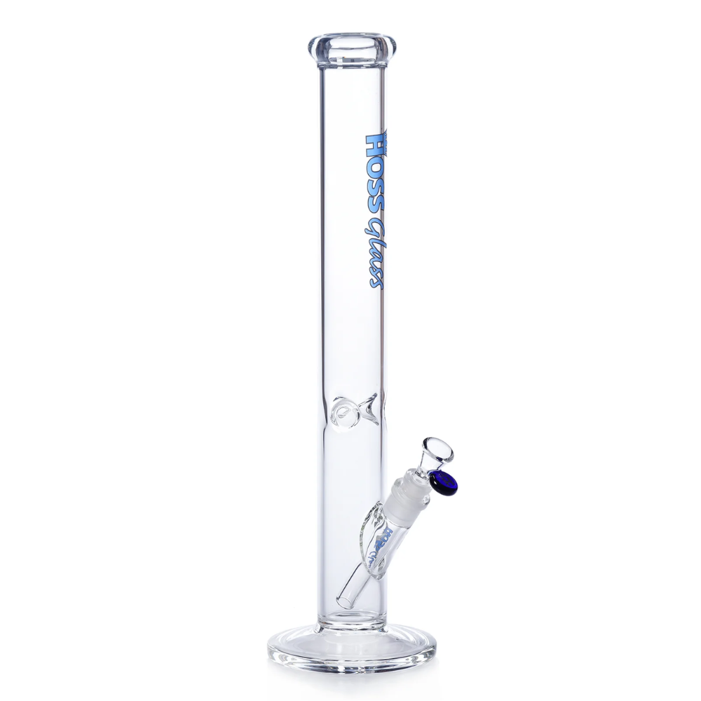Hoss Glass 18" 5mm Straight Tube - Various Colours