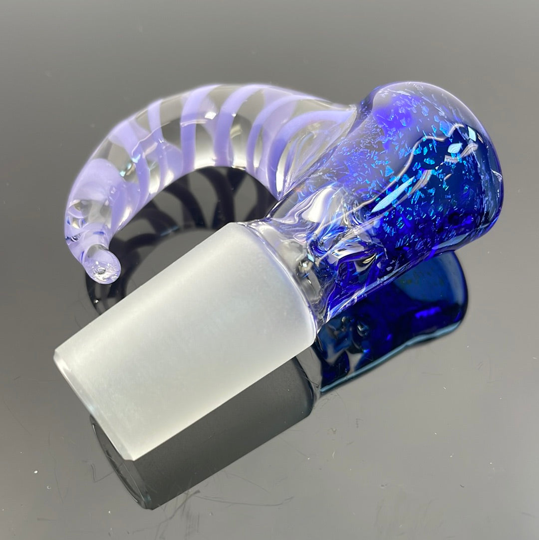 Shine 18mm 4 hole Worked Horn Bowl w/ Dichro
