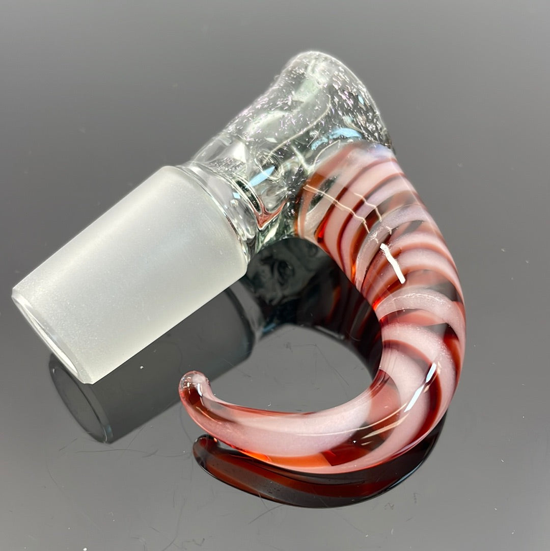 Shine 18mm 4 hole Worked Horn Bowl w/ Dichro