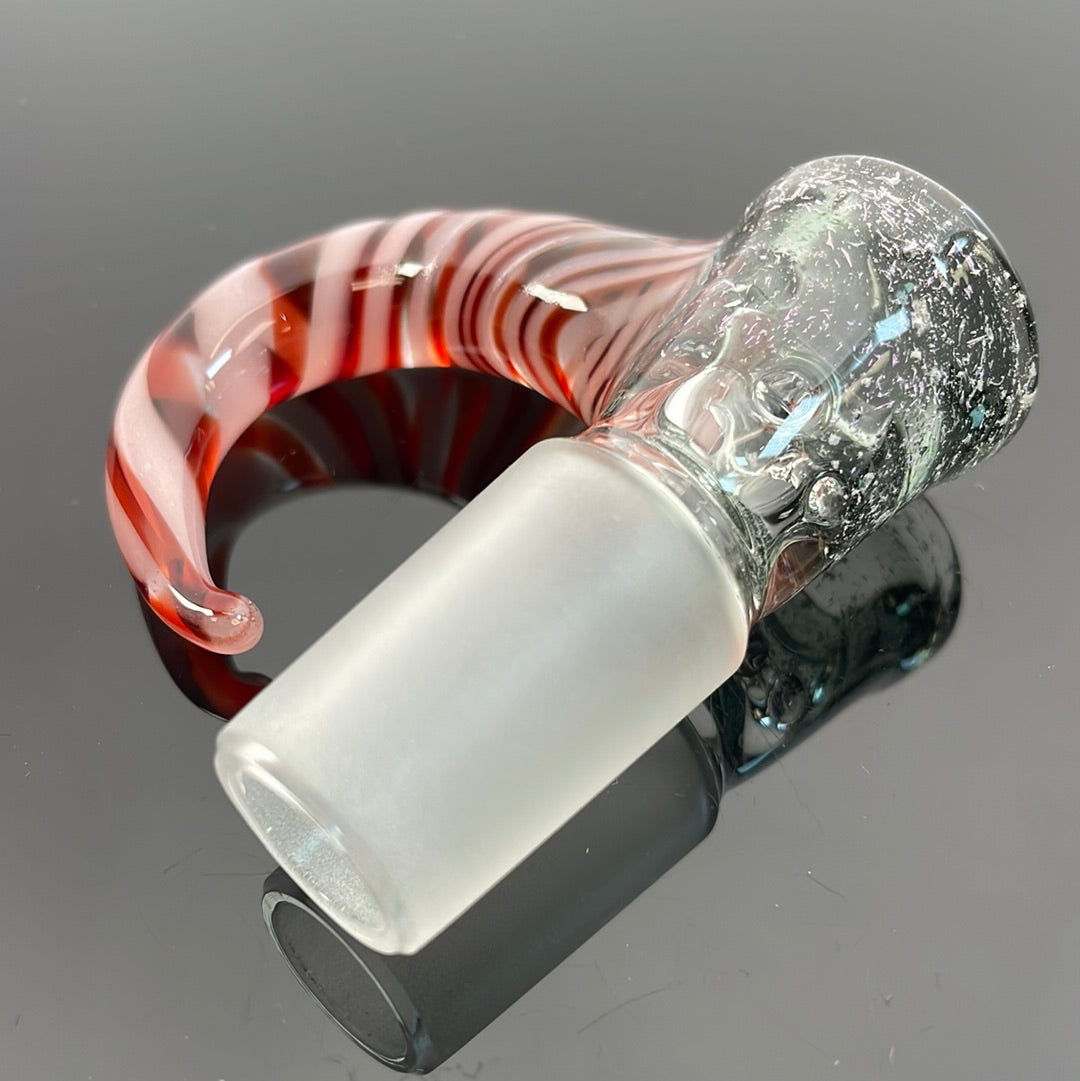 Shine 18mm 4 hole Worked Horn Bowl w/ Dichro