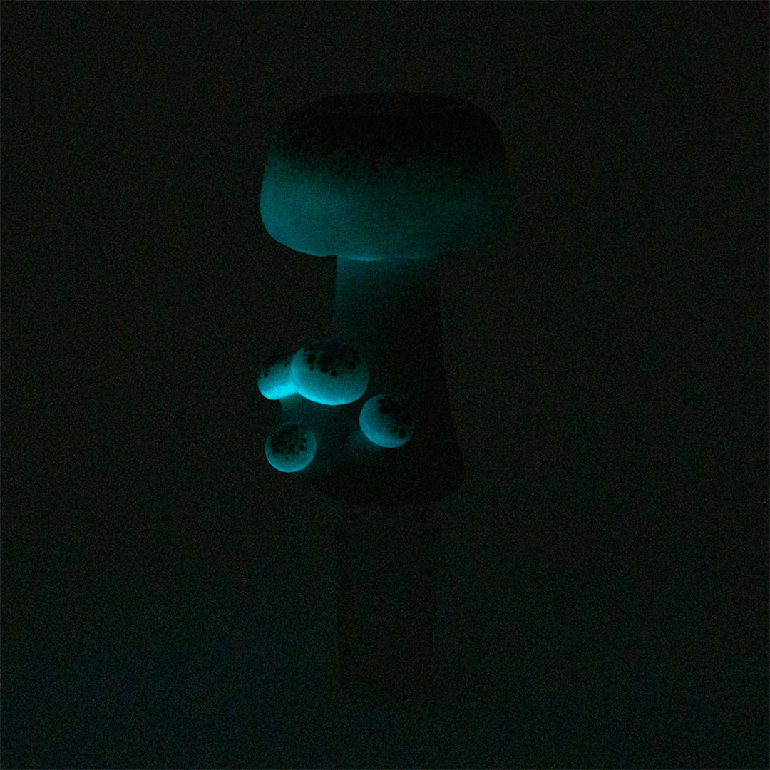 Empire Glassworks 14mm Glow In The Dark Mushroom Bowl